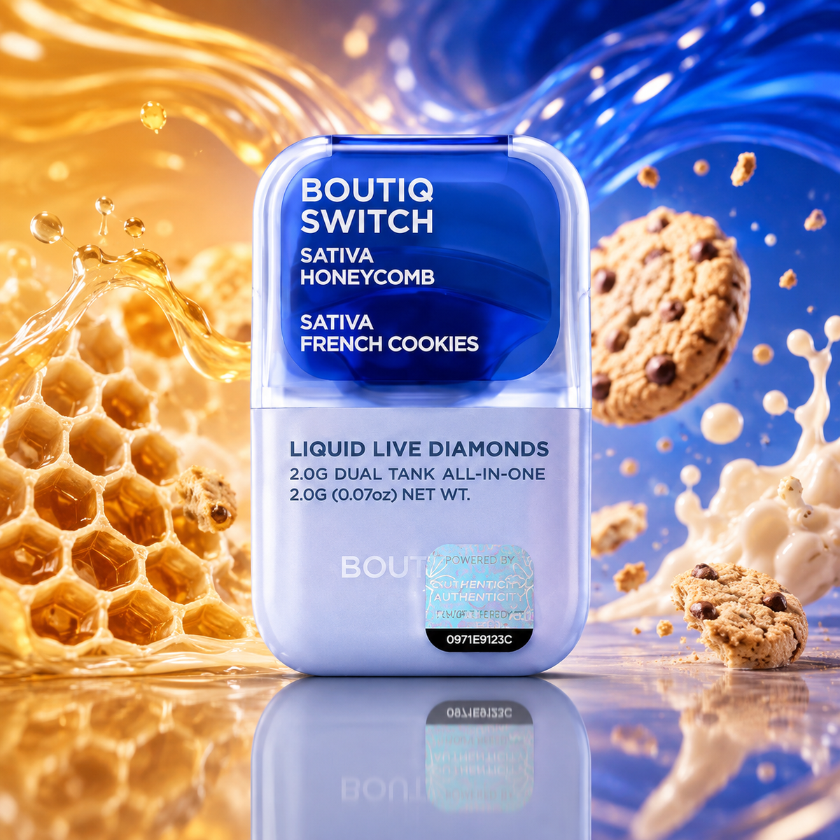 Boutiq Switch Liquid Live Diamonds 2 g – Dual Tank All-In-One