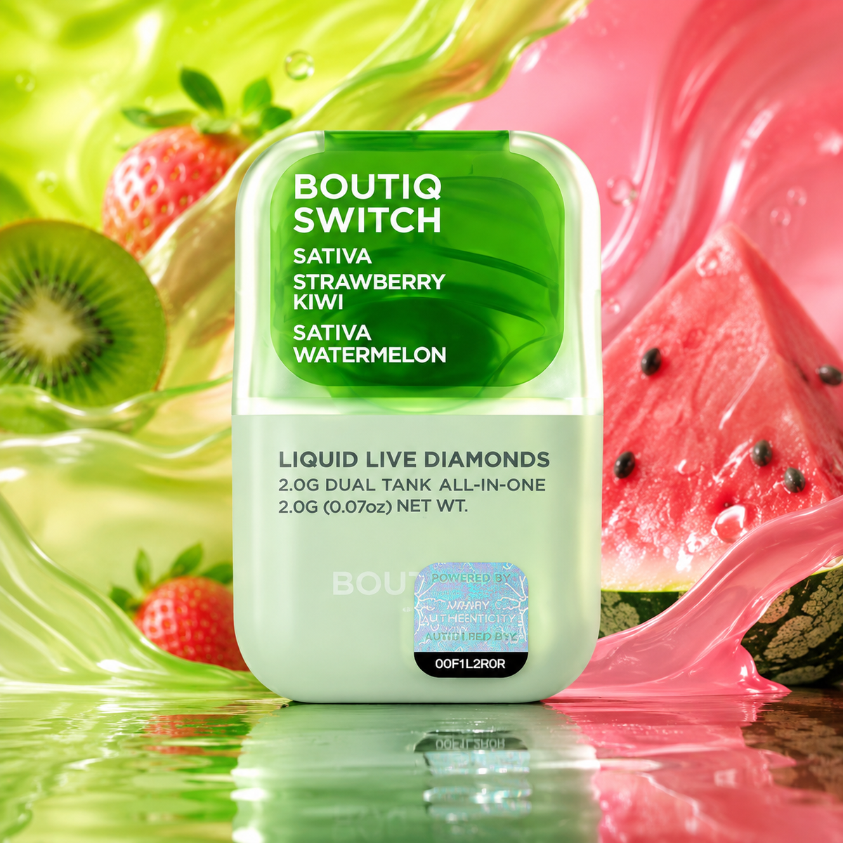 Boutiq Switch Liquid Live Diamonds 2 g – Dual Tank All-In-One