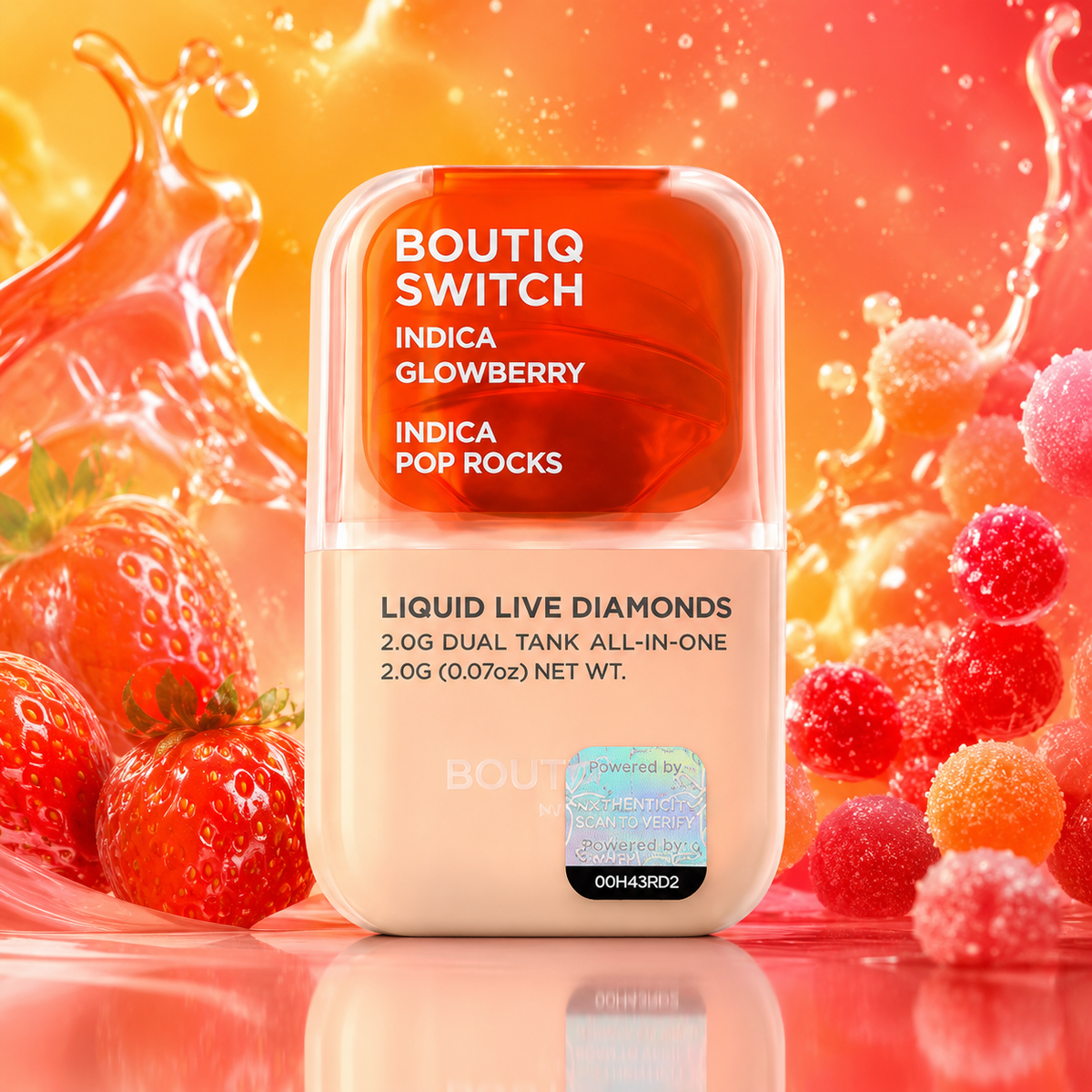 Boutiq Switch Liquid Live Diamonds 2 g – Dual Tank All-In-One