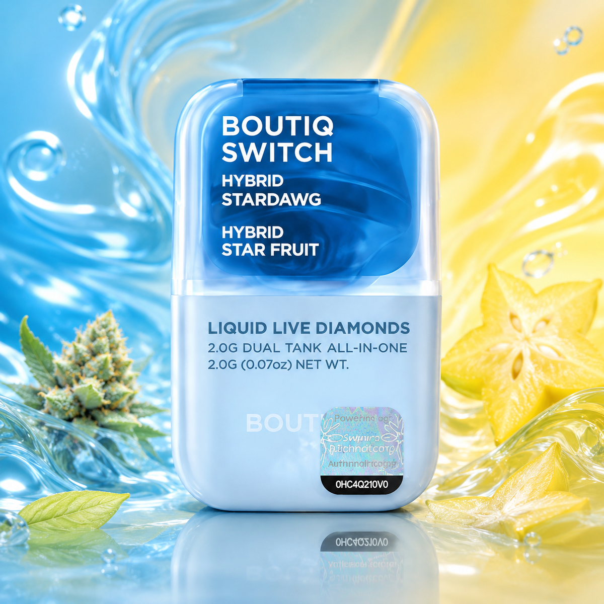 Boutiq Switch Liquid Live Diamonds 2 g – Dual Tank All-In-One