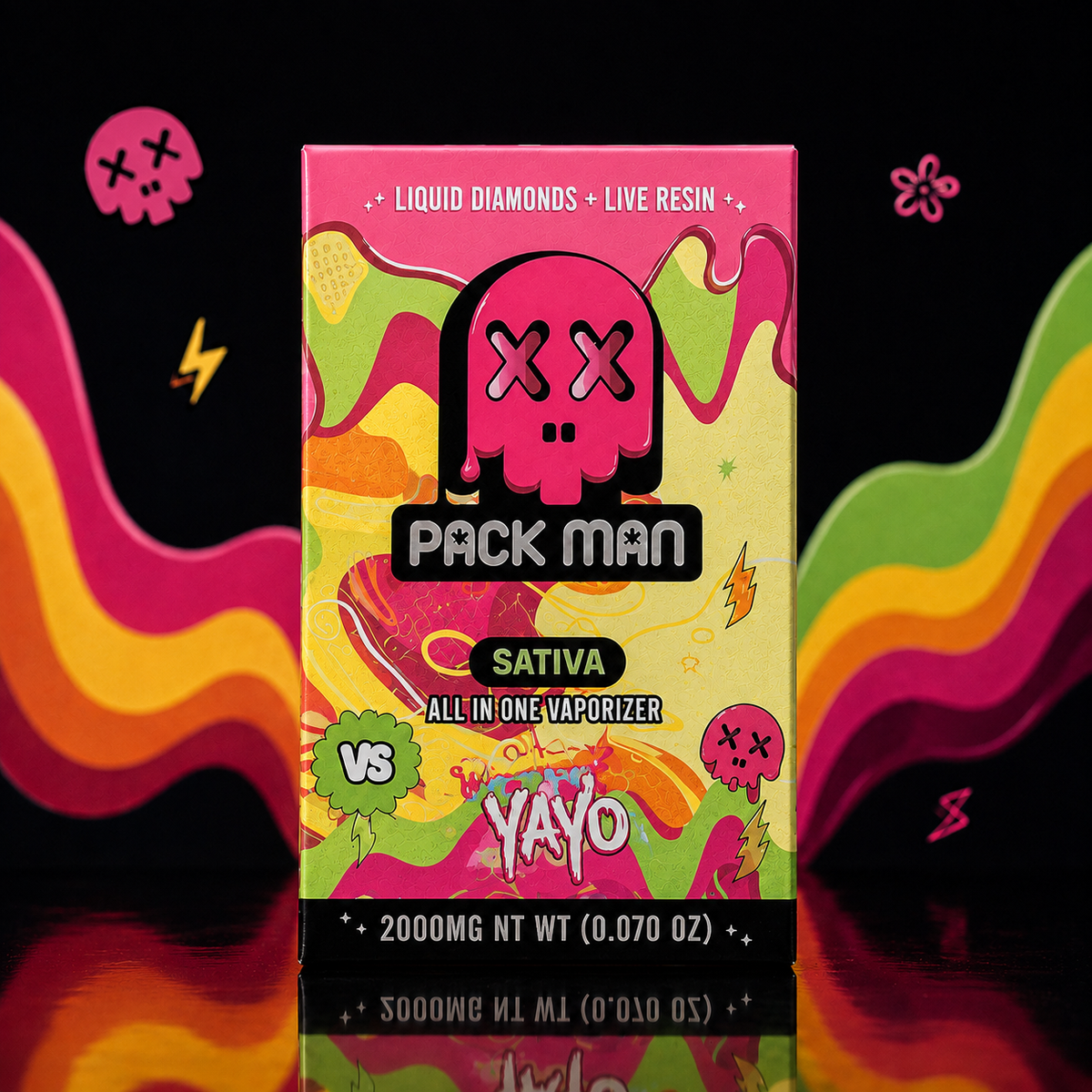 Pack Man Liquid Diamonds + Live Resin 2 g